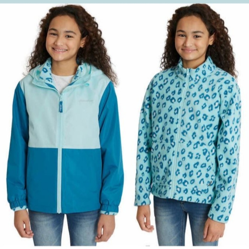 NWT Eddie Bauer Kids Teal 2-Piece Jacket in M-10/12